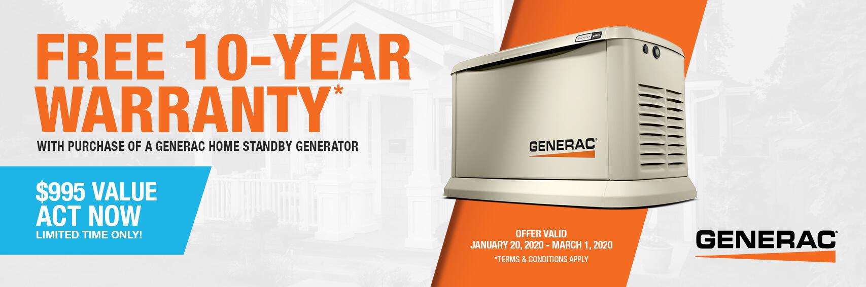 Homestandby Generator Deal | Warranty Offer | Generac Dealer | Cypress, TX